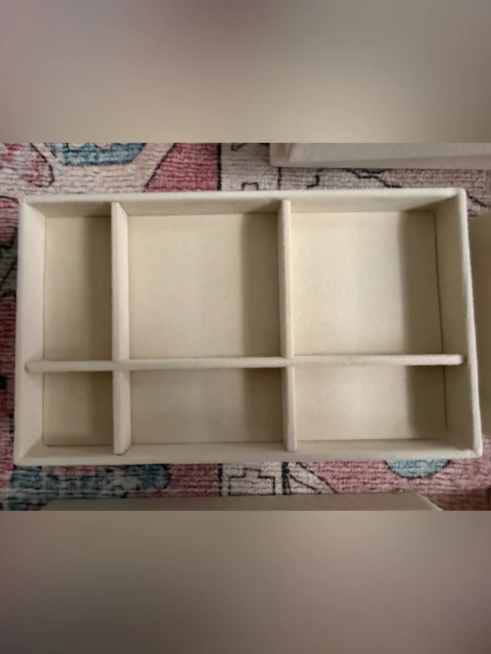 New Cream Color 12 piece Jewelry Organizer Tray Set